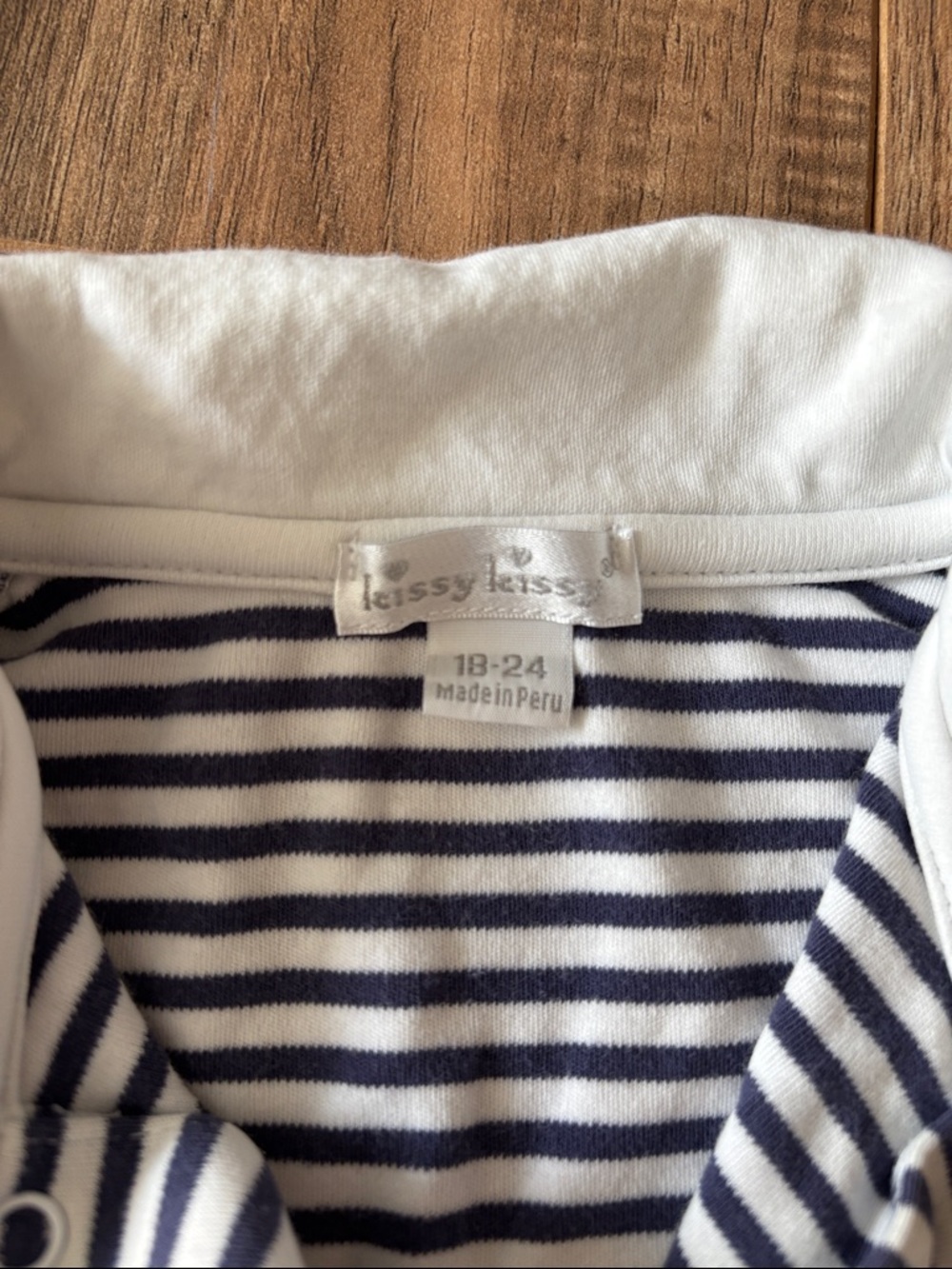 Kissy Kissy Baby Boy Collared Romper - Picture 4 of 4